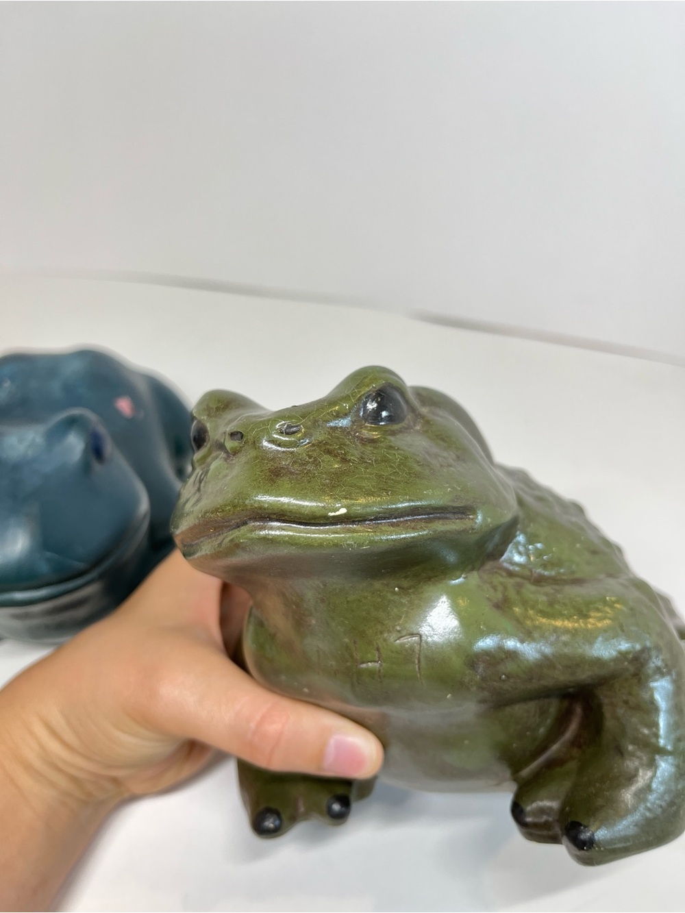 Vintage Arnels Ceramic Frog Toad Lot Garden Home Decor 80s Whimsical Boho MCM - Picture 12 of 16